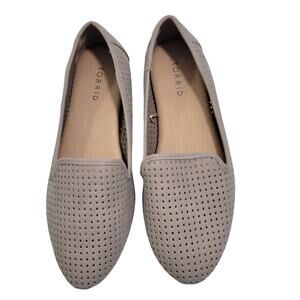 Torrid Women's Perforated Tan Ballet Flats Size 9W 92324-2705